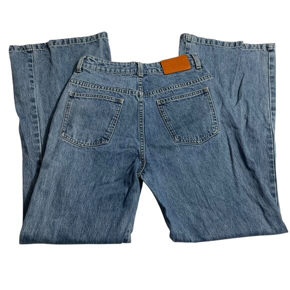 Princess Polly Womens Jeans Size 4 Blue High Rise Boot Flare Leg Zip Fly Denim - Picture 5 of 15